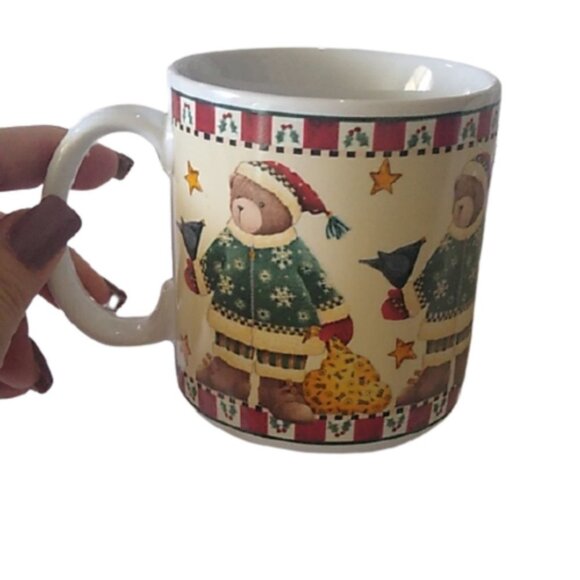 Sakura Debbie Mumm Christmas Bears Mug - Picture 1 of 5